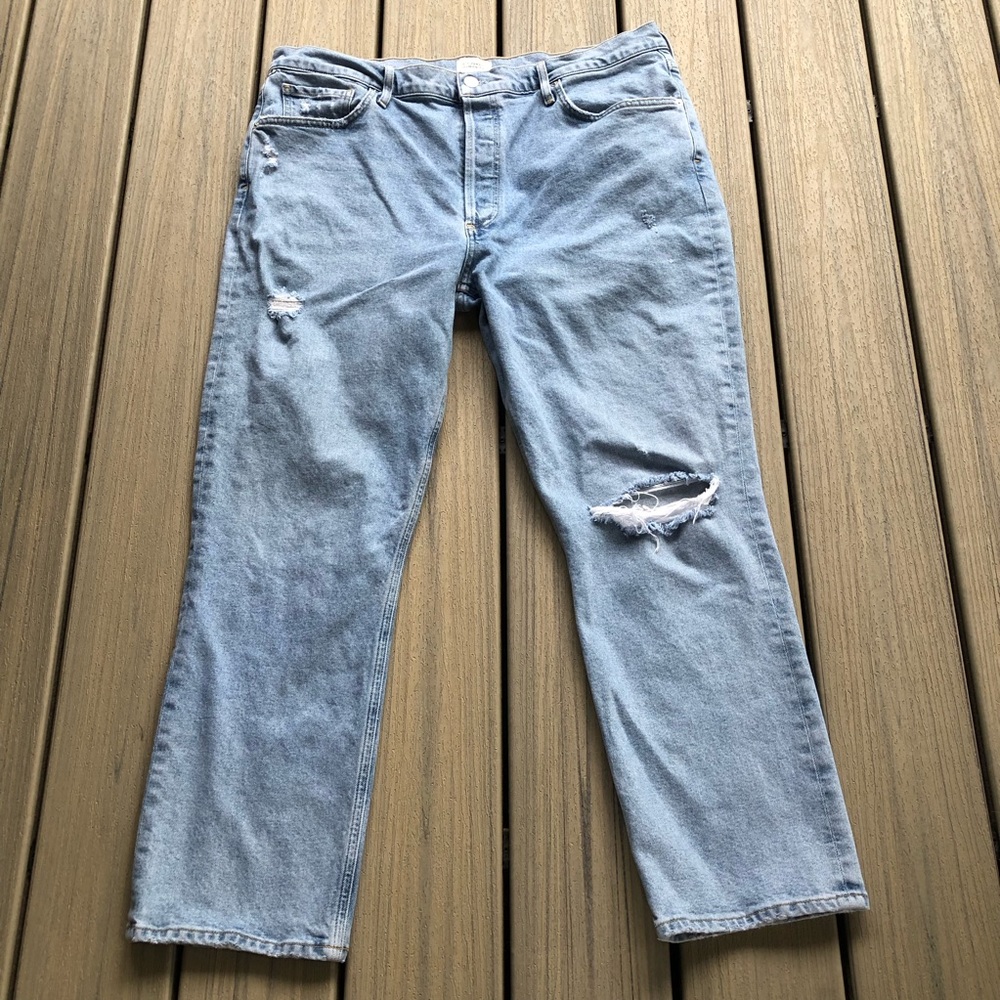 Citizens Of Humanity Light Blue Straight Leg Jeans